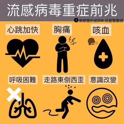 為防範流感疫情傳播，請「生病不上課、不上班」圖片